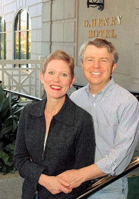 Dennis Quaintance and Nancy King Quaintance at O.Henry Hotel