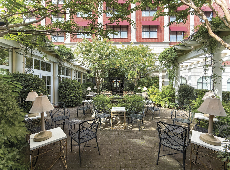 Cloister Garden O.Henry Hotel Cloister Garden, named after our dear friend and Minister of Design, Don Rives.