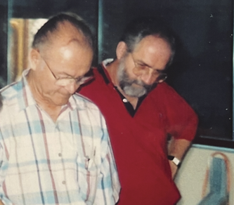 Bill Carlisle L32 Photo of Don Rives Collaborating with Bill Carlisle